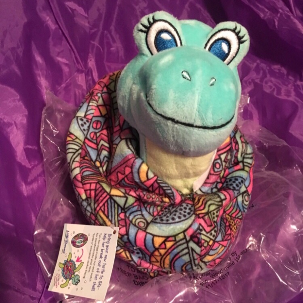 Hatching turtle stuffed animal